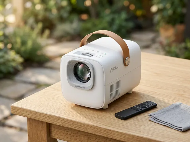 HAPPRUN Native 1080P Outdoor Movie Projector