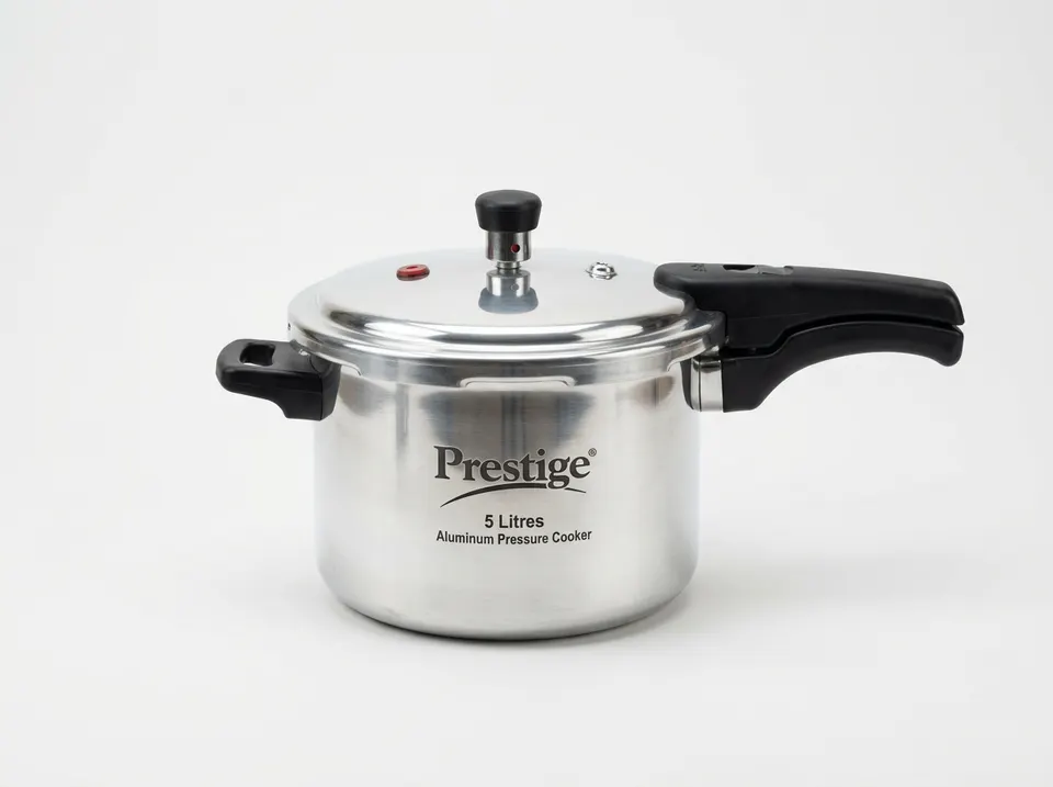 Prestige Popular Aluminum Pressure Cooker, 5L